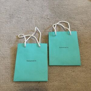 Tiffany & Co. Iconic Blue Bags with White Handles